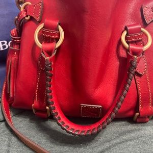 Dooney & Bourke Florentine Satchel Red